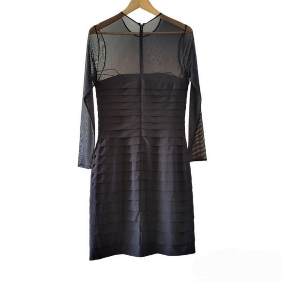 Ralph Lauren Mesh Mini Black Dress Size 10. - Picture 12 of 15